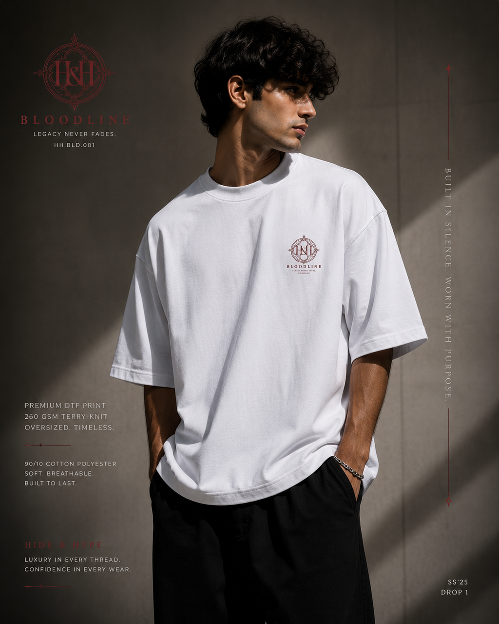 ED-002 Bloodline Terry Oversized Tee