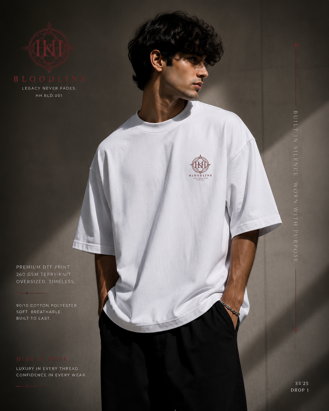 ED-002 Bloodline Terry Oversized Tee