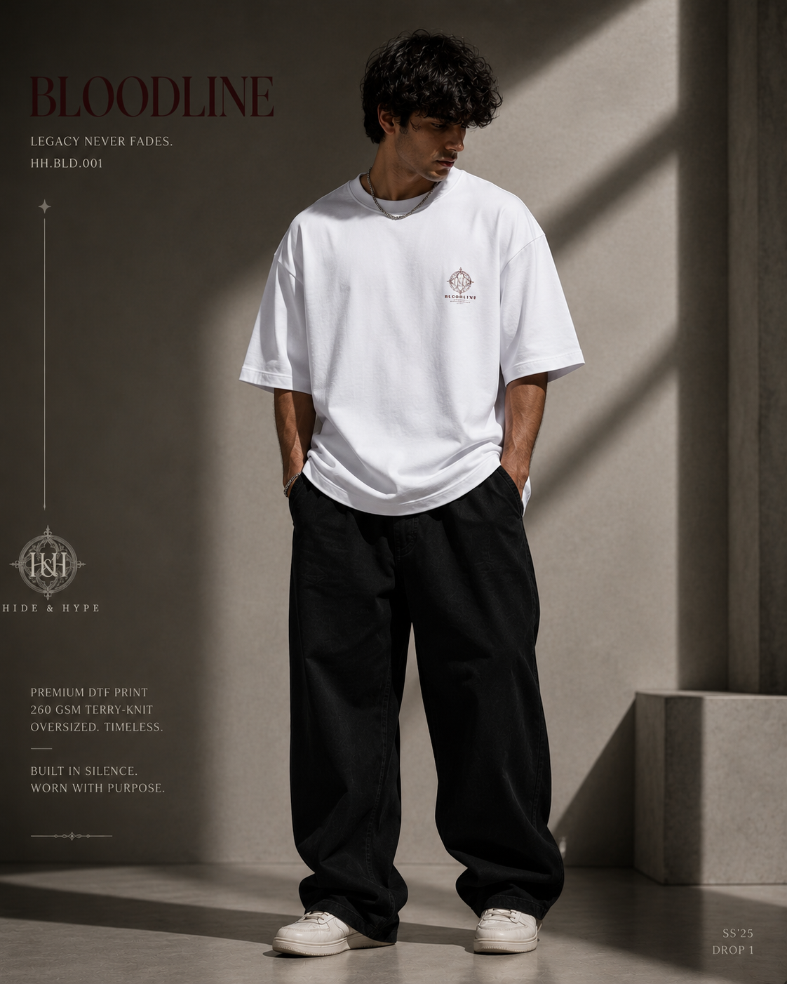 ED-002 Bloodline Terry Oversized Tee