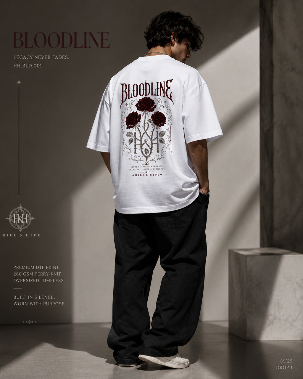 ED-002 Bloodline Terry Oversized Tee
