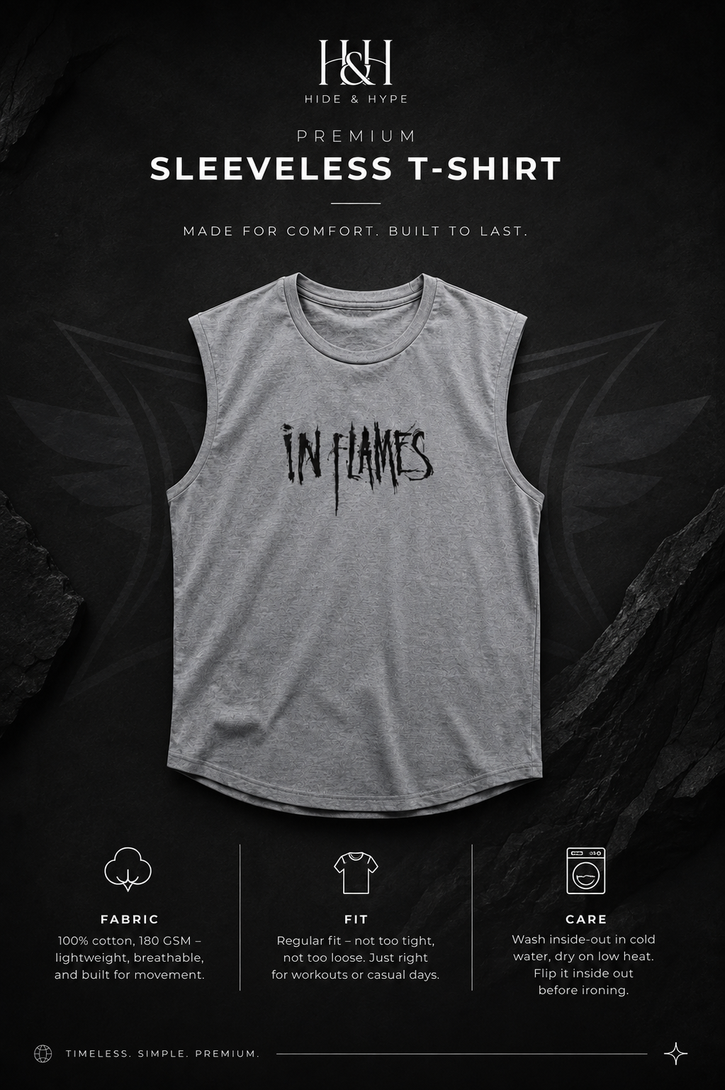 Unique Sleeveless T-Shirt