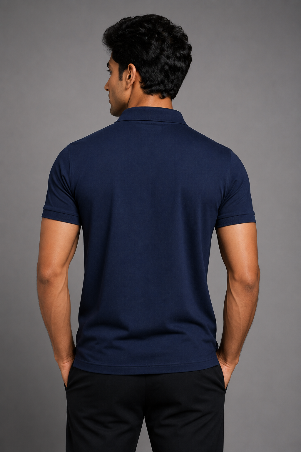 Polo T-Shirts Men Navy Blue