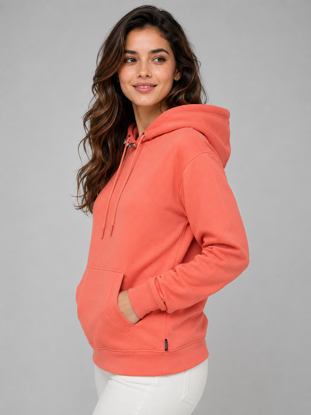 Premium Women's Coral Hoodie