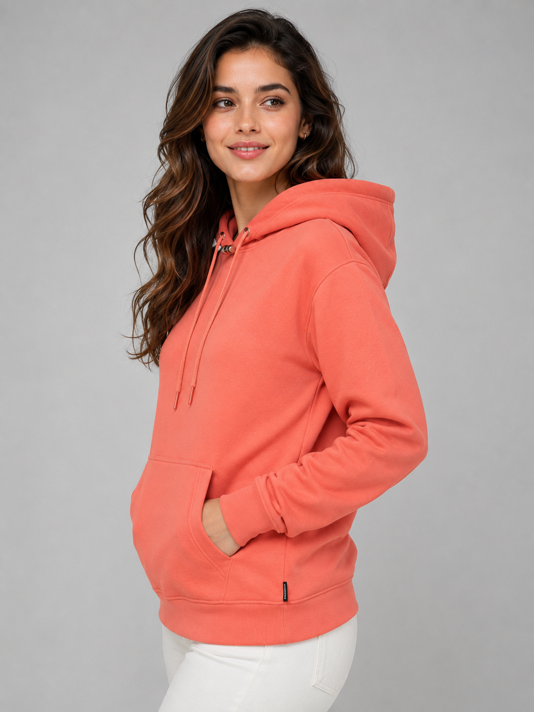 Premium Women's Coral Hoodie