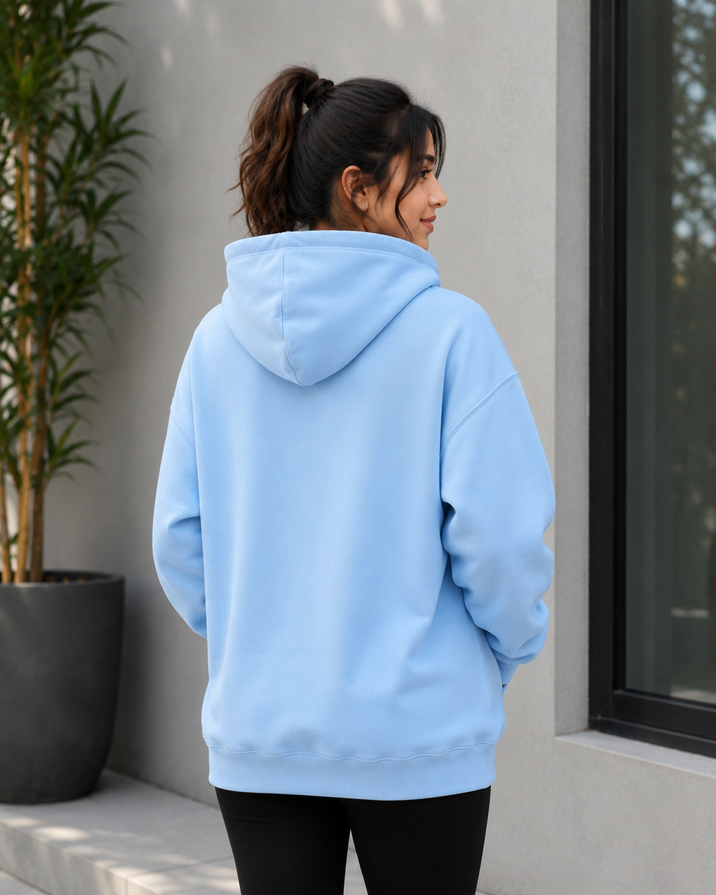Premium Women's Baby Blue Hoodie