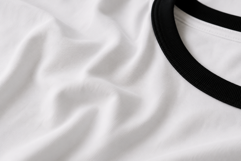 Premium White × Black Ringer T-shirt